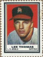 1962 Topps - Stamps #NNO Lee Thomas Front