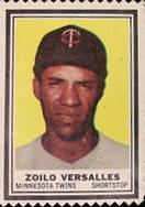 1962 Topps - Stamps #NNO Zoilo Versalles Front