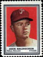 1962 Topps - Stamps #NNO Jack Baldschun Front