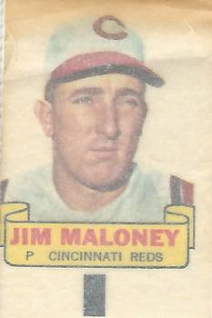 1966 Topps - Rub-Offs #NNO Jim Maloney Back