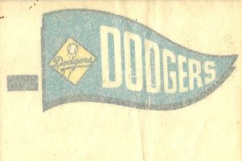 1966 Topps - Rub-Offs #NNO Los Angeles Dodgers Back