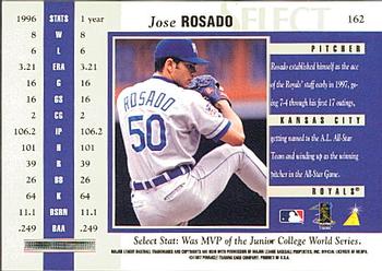 1997 Select #162 Jose Rosado Back
