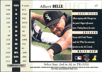 1997 Select #17 Albert Belle Back