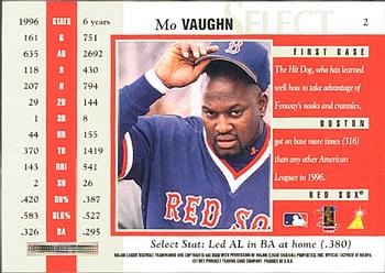 1997 Select #2 Mo Vaughn Back