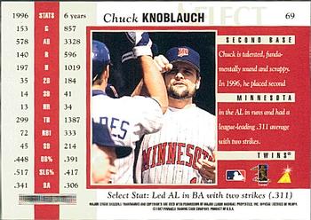 1997 Select #69 Chuck Knoblauch Back