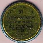 1971 Topps - Coins #31 Don Money Back