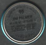 1971 Topps - Coins #90 Jim Palmer Back