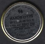 1971 Topps - Coins #96 Amos Otis Back