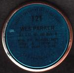 1971 Topps - Coins #121 Wes Parker Back