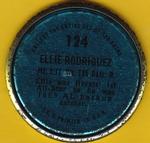 1971 Topps - Coins #124 Ellie Rodriguez Back