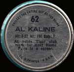 1971 Topps - Coins #62 Al Kaline Back