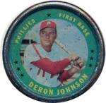 1971 Topps - Coins #79 Deron Johnson Front