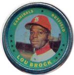 1971 Topps - Coins #87 Lou Brock Front