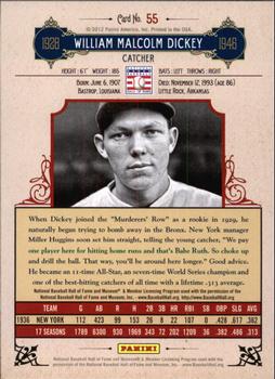 2012 Panini Cooperstown - Crystal Collection Red #55 Bill Dickey Back