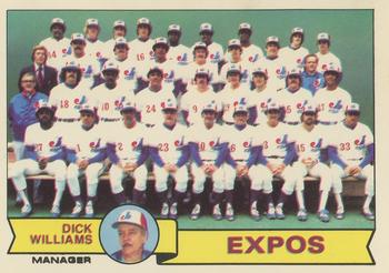 1979 Topps - Team Checklists #606 Montreal Expos / Dick Williams Front