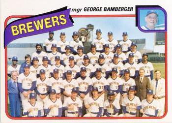 1980 Topps - Team Checklists #659 Milwaukee Brewers / George Bamberger Front