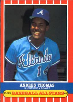 1987 Fleer Baseball All-Stars #42 Andres Thomas Front