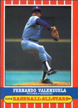 1987 Fleer Baseball All-Stars #43 Fernando Valenzuela Front