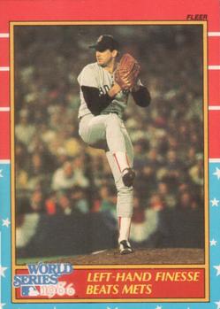 1987 Fleer - World Series #1 Left-Hand Finesse Beats Mets Front