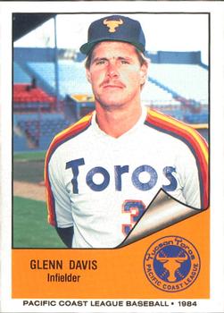 1984 Cramer Tucson Toros #62 Glenn Davis Front