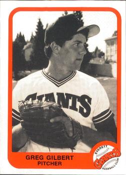 1984 Cramer Everett Giants #6A Greg Gilbert Front