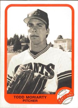 1984 Cramer Everett Giants #26 Todd Moriarty Front
