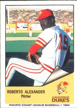 1984 Cramer Albuquerque Dukes #166 Roberto Alexander Front