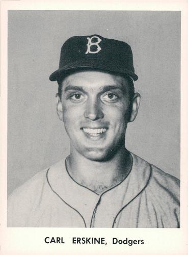 1956 Jay Publishing Brooklyn Dodgers #NNO Carl Erskine Front