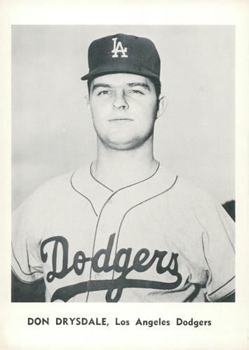 1961 Jay Publishing Los Angeles Dodgers #NNO Don Drysdale Front