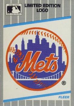 1989 Fleer - Cello / Wax Box Bottom Singles #C-1 New York Mets Logo Front