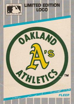 1989 Fleer - Cello / Wax Box Bottom Singles #C-5 Oakland Athletics Logo Front