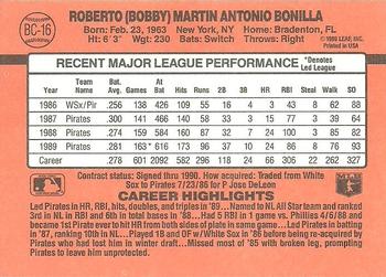 1990 Donruss - Bonus MVP's #BC-16 Bobby Bonilla Back
