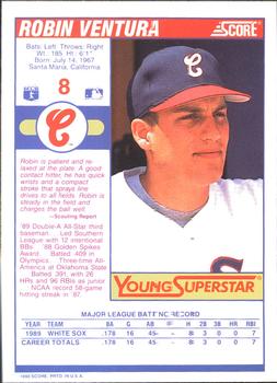 1990 Score - Young Superstars II #8 Robin Ventura Back