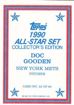 1990 Topps - 1990 All-Star Set Collector's Edition (Glossy Send-Ins) #23 Doc Gooden Back