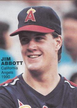 1990 Blue Sox Action Superstars (unlicensed) #8 Jim Abbott Front