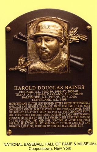 1965-22 Cooperstown Plaque Postcards #NNO Harold Baines Front