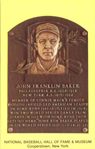 1965-22 Cooperstown Plaque Postcards #NNO Frank Baker Front