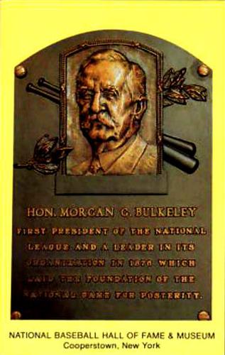 1965-22 Cooperstown Plaque Postcards #NNO Morgan Bulkeley Front