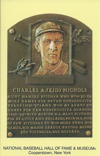 1965-22 Cooperstown Plaque Postcards #NNO Kid Nichols Front