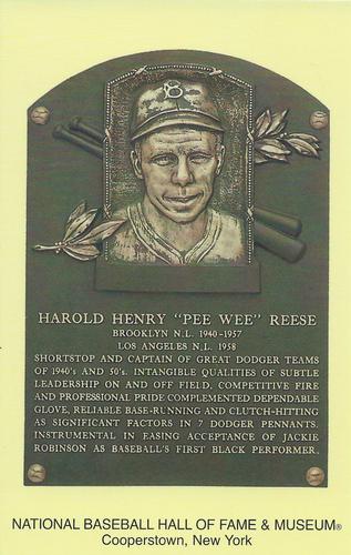 1965-22 Cooperstown Plaque Postcards #NNO Pee Wee Reese Front