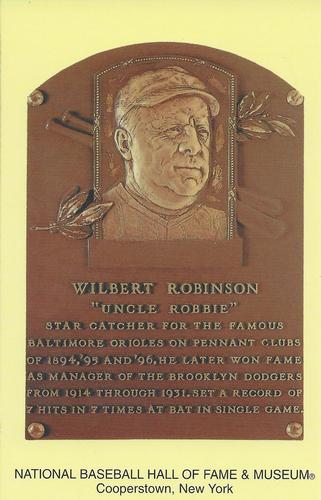 1965-22 Cooperstown Plaque Postcards #NNO  Wilbert Robinson  Front