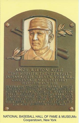 1965-22 Cooperstown Plaque Postcards #NNO Amos Rusie Front