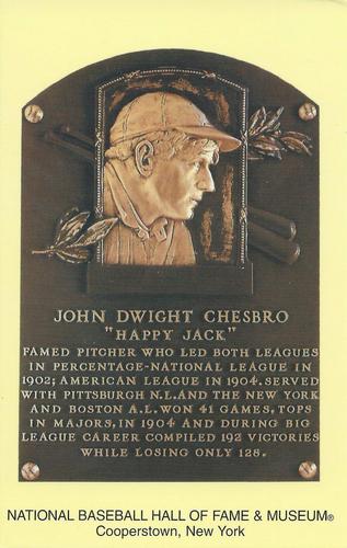 1965-22 Cooperstown Plaque Postcards #NNO Jack Chesbro Front