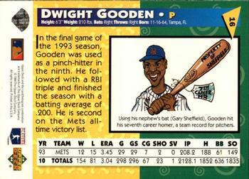 1994 Upper Deck Fun Pack #16 Dwight Gooden Back