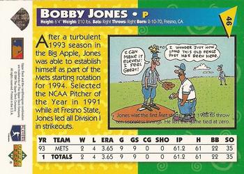 1994 Upper Deck Fun Pack #46 Bobby Jones Back