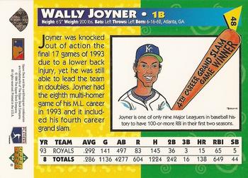1994 Upper Deck Fun Pack #48 Wally Joyner Back