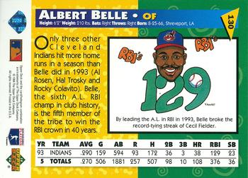 1994 Upper Deck Fun Pack #130 Albert Belle Back