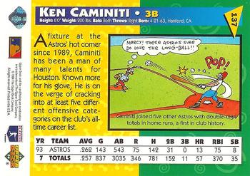 1994 Upper Deck Fun Pack #137 Ken Caminiti Back