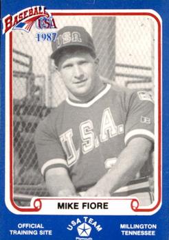 1987 BDK Pan Am Team USA Blue #NNO Mike Fiore Front