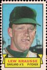 1969 Topps Stamps #NNO Lew Krausse Front